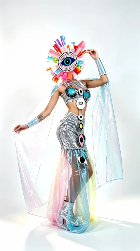 Rainbow Eye Fantasy Stage Costume