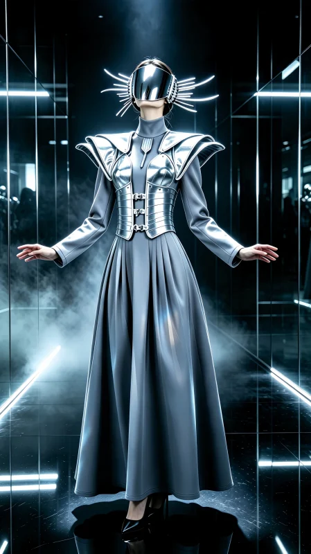 Silver Mirror Future Robe