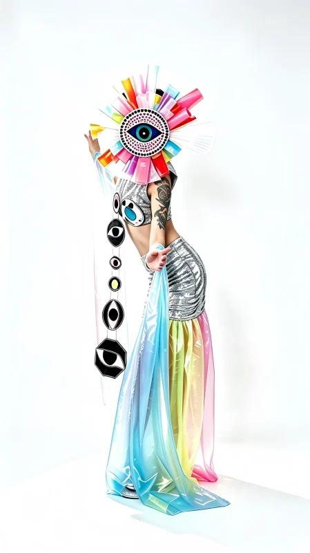 Rainbow Eye Fantasy Stage Costume
