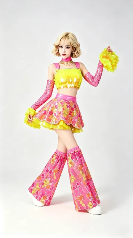 Neon Flower Festival Stage Costume