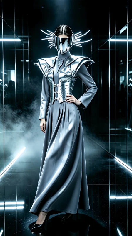 Silver Mirror Future Robe