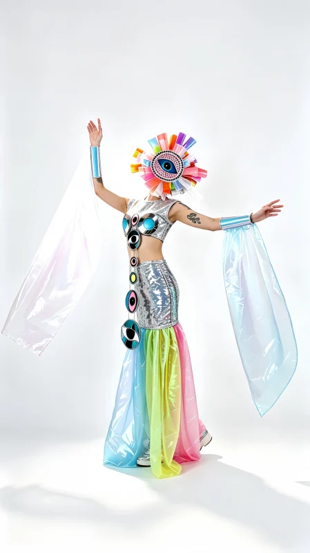 Rainbow Eye Fantasy Stage Costume
