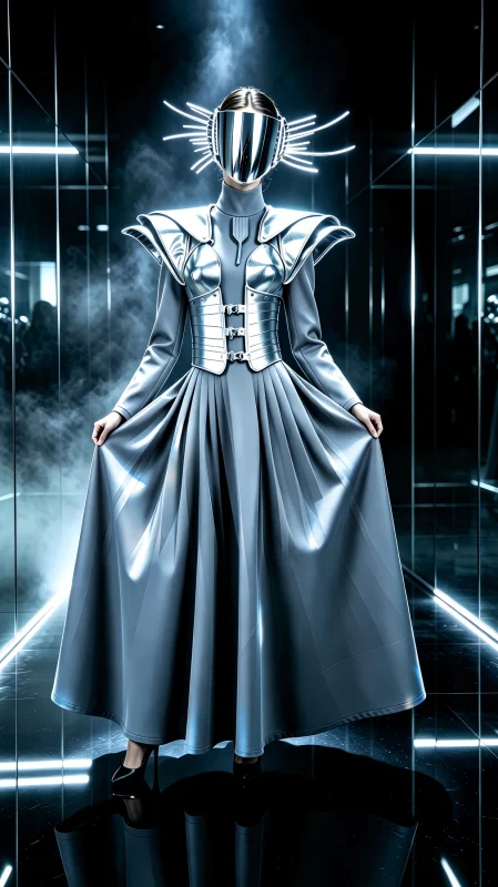 Silver Mirror Future Robe