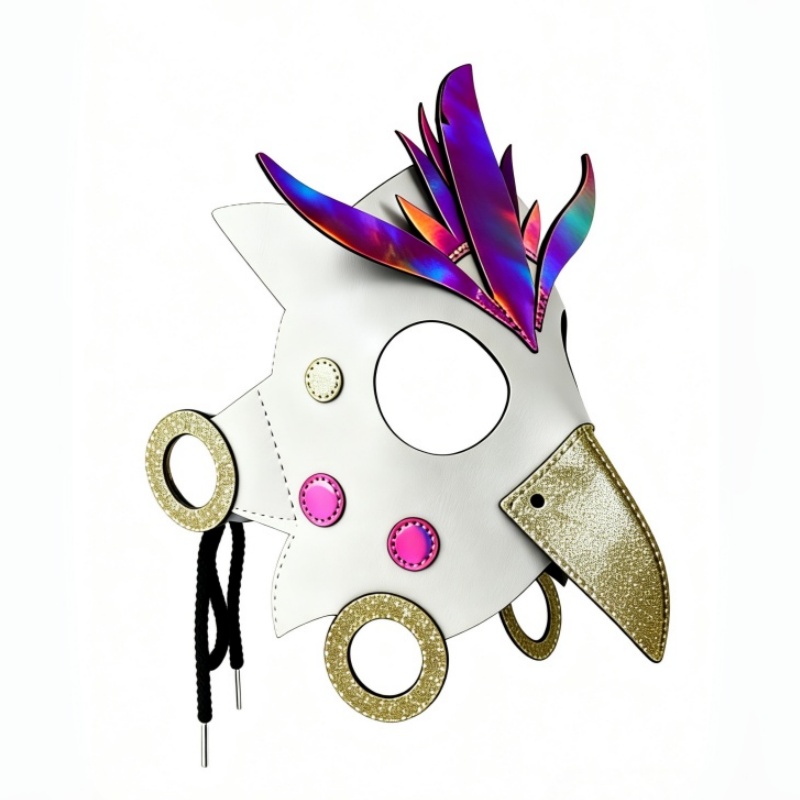 Owl Animal PU Leather Mask for Halloween Cosplay