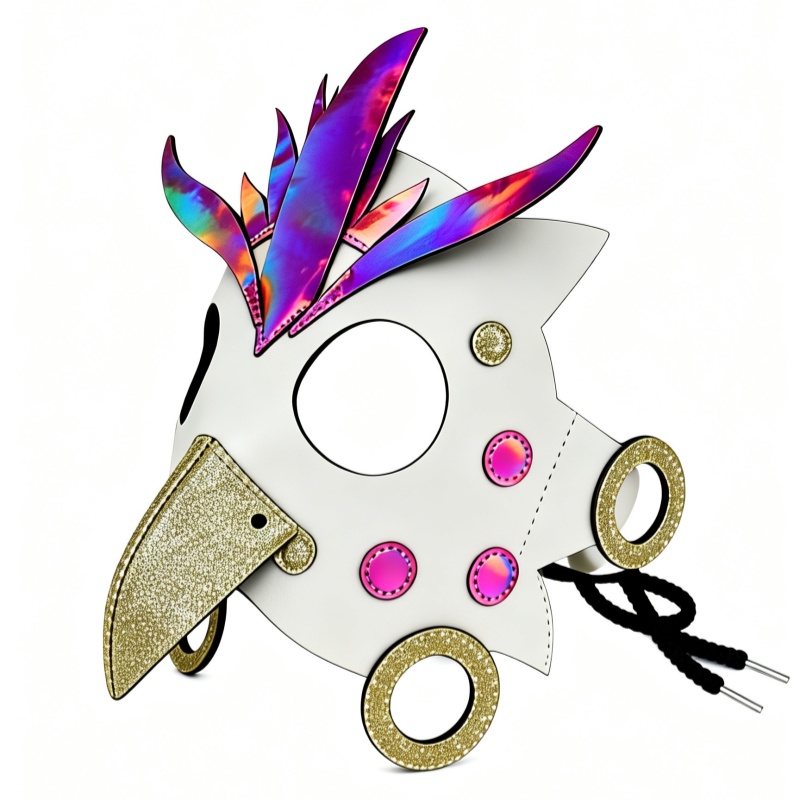 Owl Animal PU Leather Mask for Halloween Cosplay