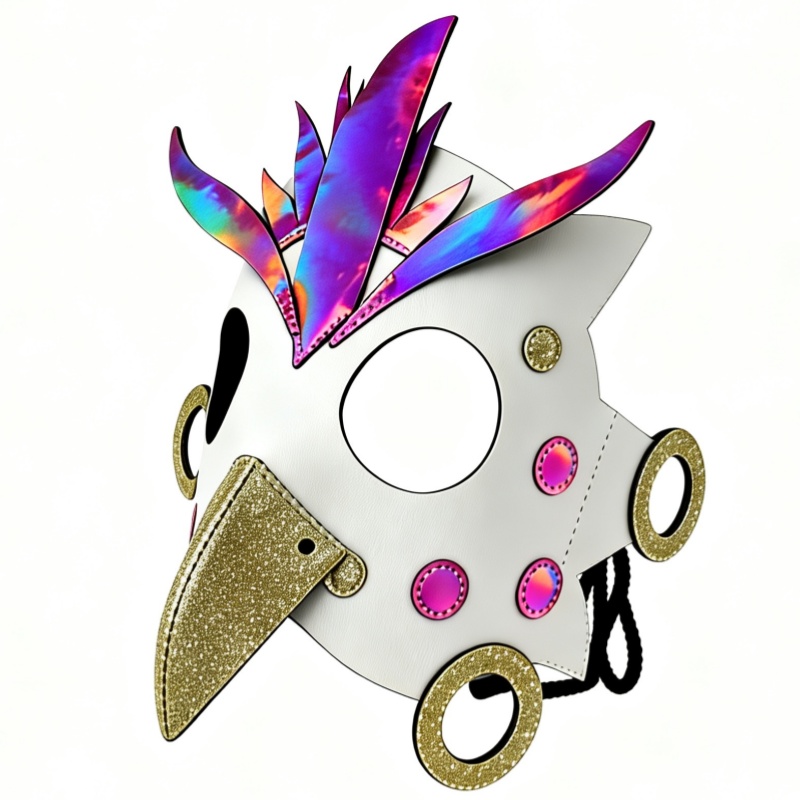 Owl Animal PU Leather Mask for Halloween Cosplay