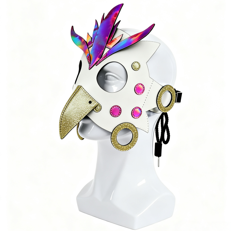 Owl Animal PU Leather Mask for Halloween Cosplay