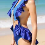 Glossy Ruffle Party Lingerie Set