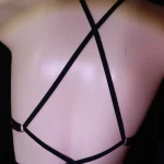 Red Black Cutout Bodysuit