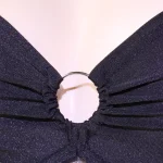 Black Asymmetric One Shoulder Bodysuit