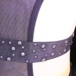 Black Rhinestone Cutout Three Piece Set
