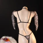 Leopard Print Cutout Bodysuit