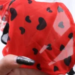 Red Black Polka Dot Cutout Bodysuit