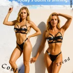 Black Rhinestone Lingerie Set