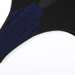 Blue Black Cutout Bodysuit