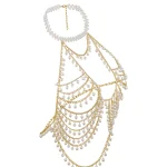 Gold Rhinestone Body Chain