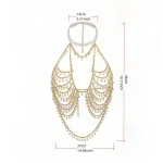 Gold Rhinestone Body Chain