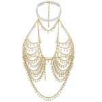Gold Rhinestone Body Chain